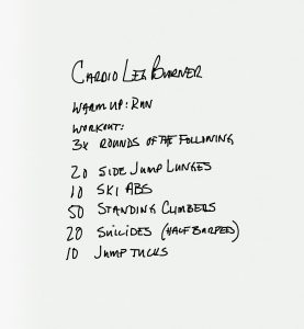 An image of the workout