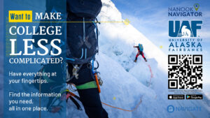 The promotion screen featuring two ice climbers in a crevasse.