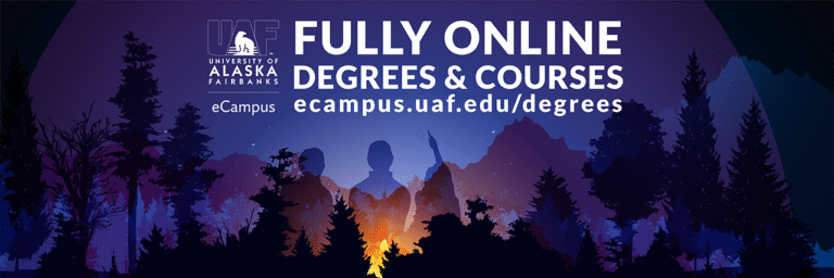 On dasher layout featuring campers around a fire at night.